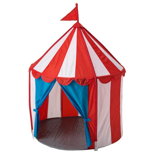 "IKEA's kids' tent with a cheerful pattern, fostering a magical space for playtime."