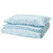 IKEA CYMIKEA BALBLOMMA Duvet cover and pillowcase, white/blue, 150x200/50x80 cm (59x79/20x31 ")-20546957