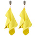 IKEA DAJLIEN yellow hand towel set of 2 folded with hanging loop #90557283