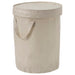 DIMPA light grey-beige sorting bag with lid, 50-liter capacity, perfect for home organization