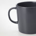  IKEA DINERA dark grey mug side angle showing handle and stoneware texture