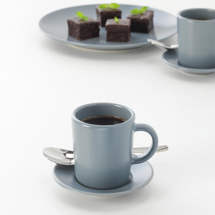IKEA DRAGON Coffee Spoon Stainless Steel — Set of 6 | Dishwasher-Safe, 11 cm