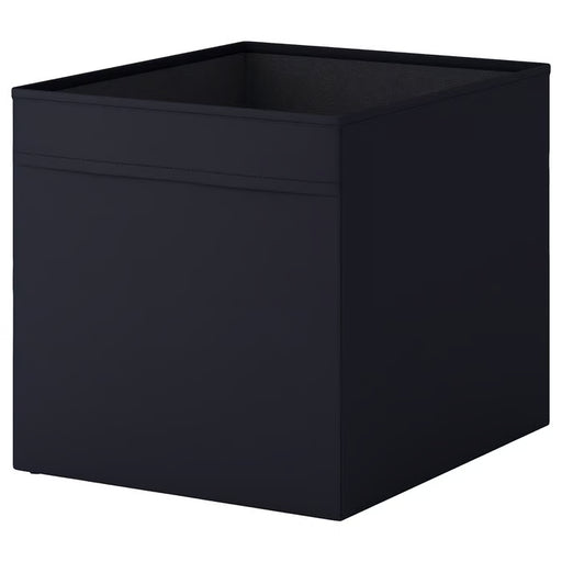 IKEA DRÖNA black fabric storage box square shape fits KALLAX shelving unit #10219282