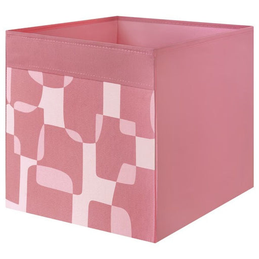  pink/white patterned storage box, 33x38x33 cm-80566645