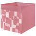  pink/white patterned storage box, 33x38x33 cm-80566645