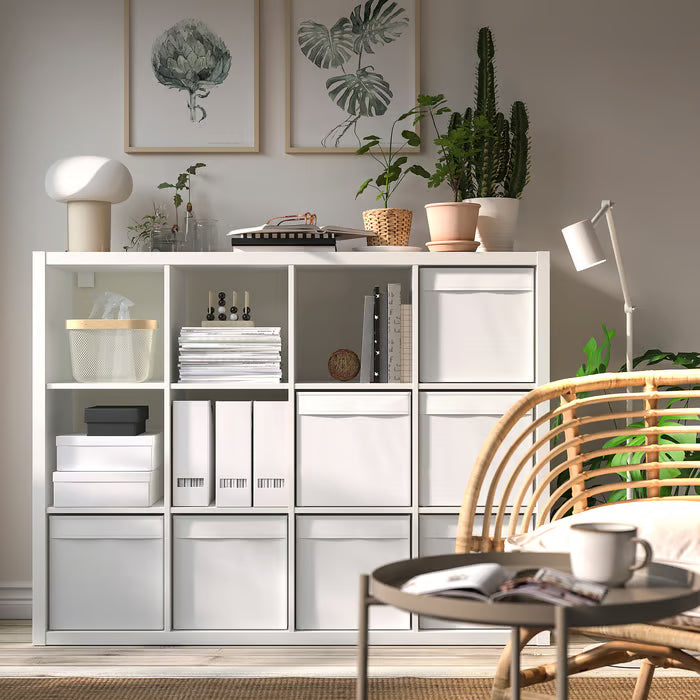  IKEA DRÖNA white box 33x38x33 cm flat lay product shot on neutral background