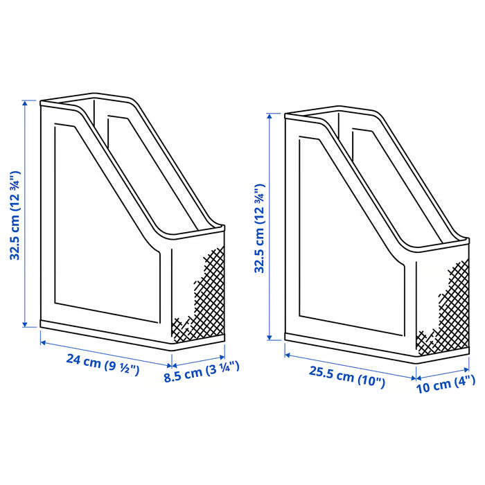IKEA DRÖNJÖNS Magazine File — Set of 2 | Tidy Desk & Easy Access