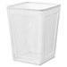 IKEA DRÖNJÖNS white metal mesh wastepaper basket with felt base protectors #40460108