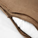 : IKEA DYTÅG dark beige cushion cover with black cushions on light grey couch