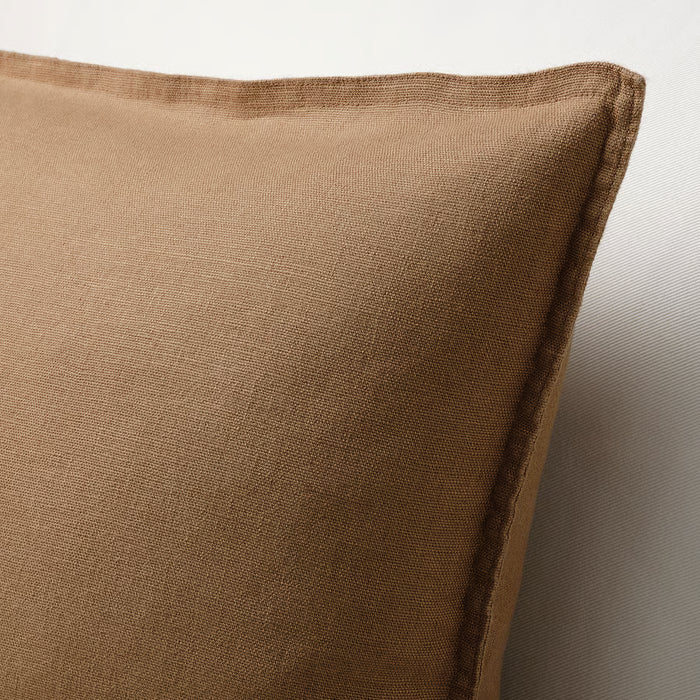 IKEA DYTÅG dark beige cushion cover hidden zip detail for easy washing