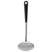 IKEA HJÄLTE skimmer stainless steel black with non-slip silicone handle front view #50161590