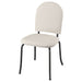 IKEA EBBALYCKE dining chair in Idekulla beige fabric – modern minimalist design with curved backrest and sturdy legs, perfect for small spaces.