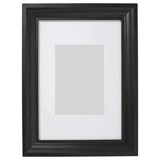 IKEA EDSBRUK black stained photo frame 21x30 cm shown upright on white background front view #60427622