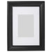 IKEA EDSBRUK black stained photo frame 21x30 cm shown upright on white background front view #60427622