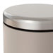 IKEA EKOLN beige waste bin, close-up of lid and body finish