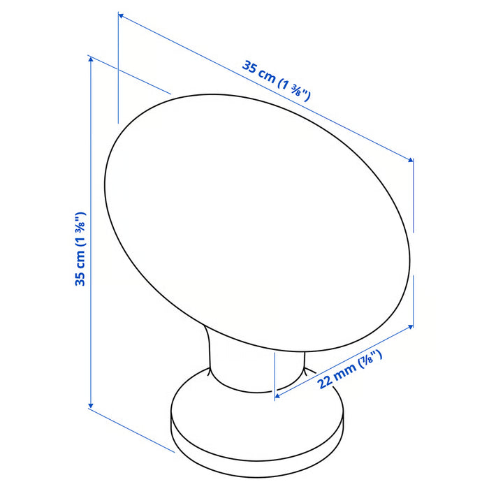 IKEA ENERYDA brass-colour knob 35mm product view
