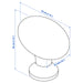 IKEA ENERYDA brass-colour knob 35mm product view