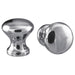 IKEA ENERYDA chrome-plated knobs round and cylindrical design pack of 2 #30347537