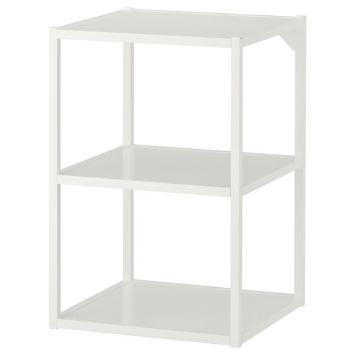 IKEA ENHET white metal open shelf storage frame with 3 tiers #80481608
