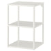 IKEA ENHET white metal open shelf storage frame with 3 tiers #80481608