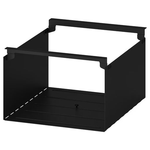 IKEA ENHET hanging shelf insert anthracite metal organiser with horizontal slots #50481775