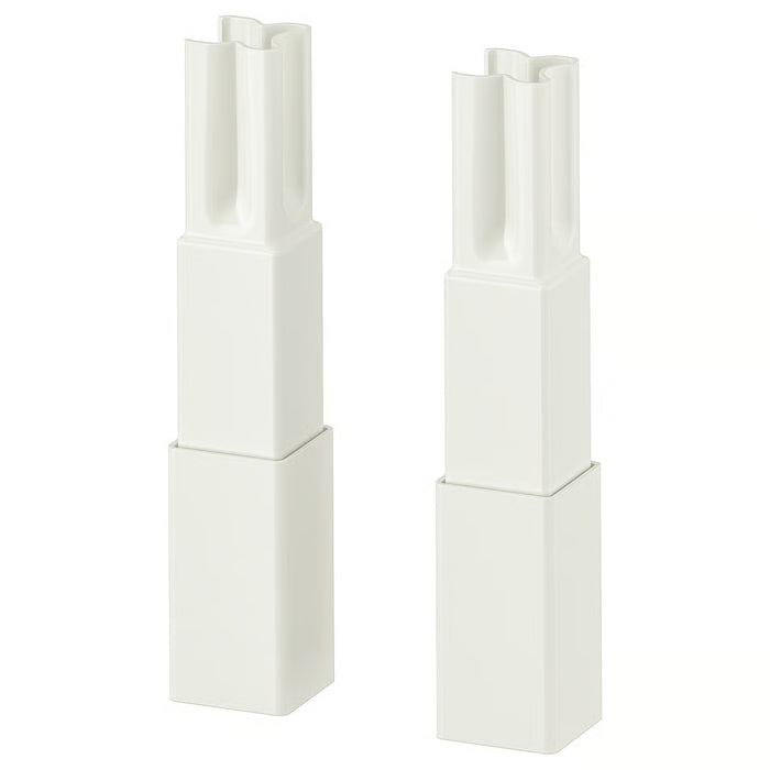 IKEA ENHET white kitchen legs for base frame, adjustable height, pack of 2 #00481787
