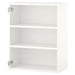 IKEA ENHET white wall cabinet with two shelves, 60x30x75 cm, minimalist front view #30440601