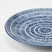  Close-up of IKEA ENTUSIASM side plate showing blue raised relief pattern and detailed craftsmanship