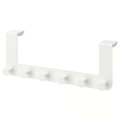  IKEA ENUDDEN white door hanger 6 hooks over-door mounted scratch-free back bathroom storage #40251666