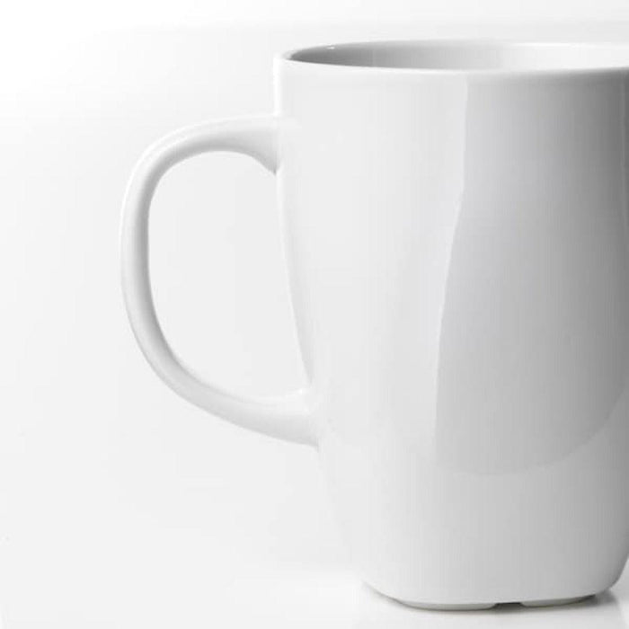 IKEA  New SOLABBORRE Coaster, cork/dotted, 10 cm 4 pack with Mug, white 30 cl ( 2 pieces )