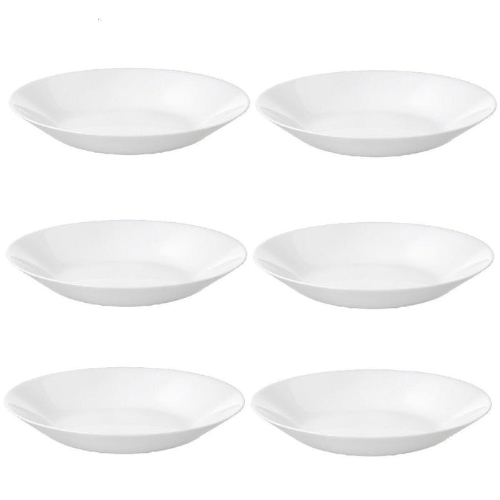 IKEA DOFTMINNE Place mat40x30 cm 4pack with Bowl, Rounded Sides White, 13 cm 2pack and  6-Piece Deep Plate, white, 20 cm and 2-Pieces Kitchen Utensil Set
