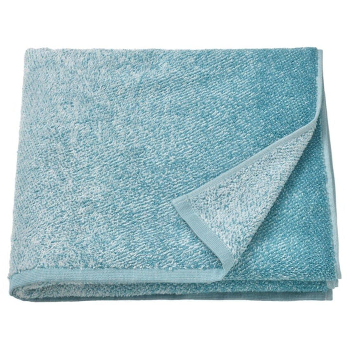 IKEA NYCKELN/ SALVIKEN Bath towel, white/turquoise, 70x140 cm with Hand towel, white/turquoise, 40x70 cm and Washcloth, light green, 30x30 cm