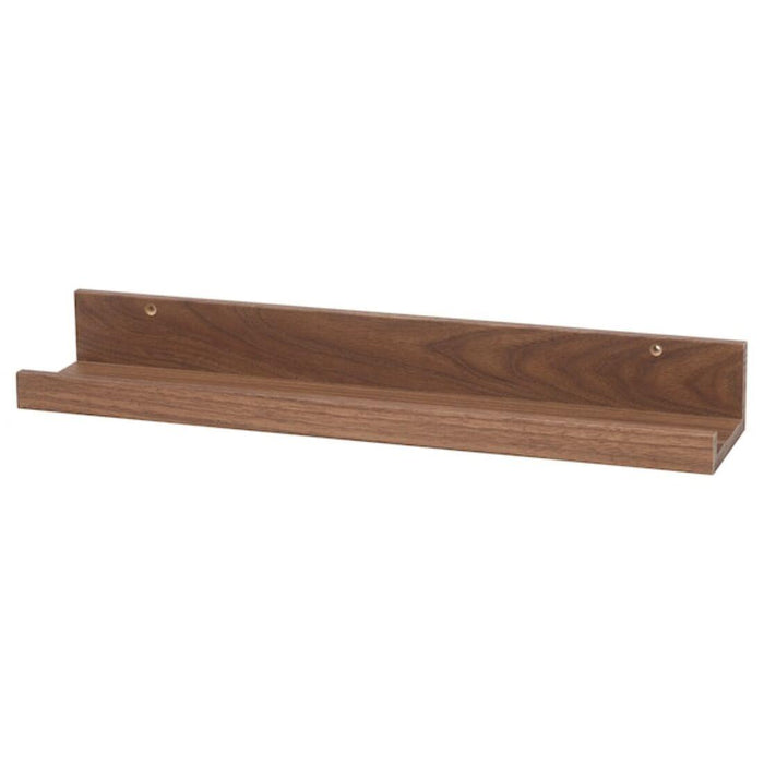 IKEA MOSSLANDA picture ledge, walnut effect, 55 cm (21 ¾ inches), wall-mounted for decor 00511341