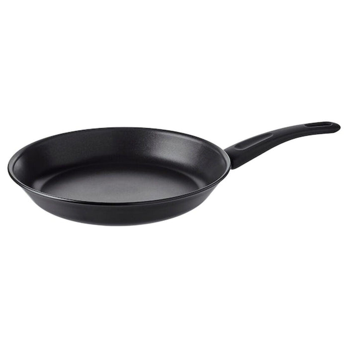 IKEA HEMLAGAD Frying pan, non-stick coating black, 24 cm  with  LÄMPLIG Trivet, stainless steel, 50x28 cm.