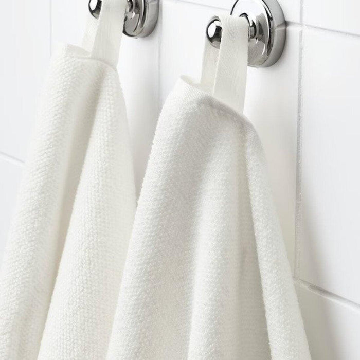 IKEA VIKFJÄRD Washcloth, white30x30 cm (12x12 ") ( 2 PACK ) with Paper napkin, white, 16x32 cm (6 ¼x12 ½ ") ( 100 pack )