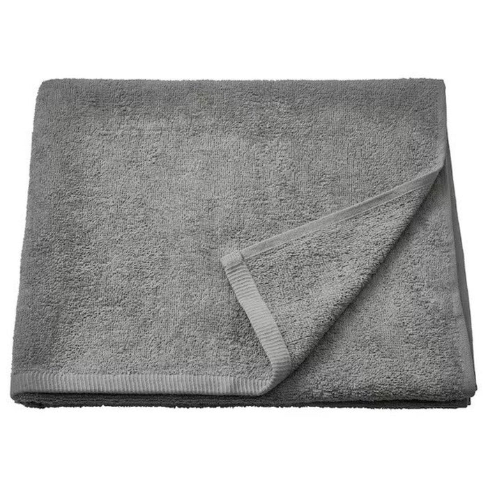 IKEA DIMFORSEN Bath towel, grey, 70x140 cm with Hand Towel, 40x70 cm and Washcloth,30x30 cm