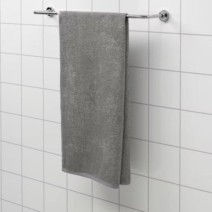IKEA DIMFORSEN Bath towel, grey, 70x140 cm with Hand Towel, 40x70 cm and Washcloth,30x30 cm
