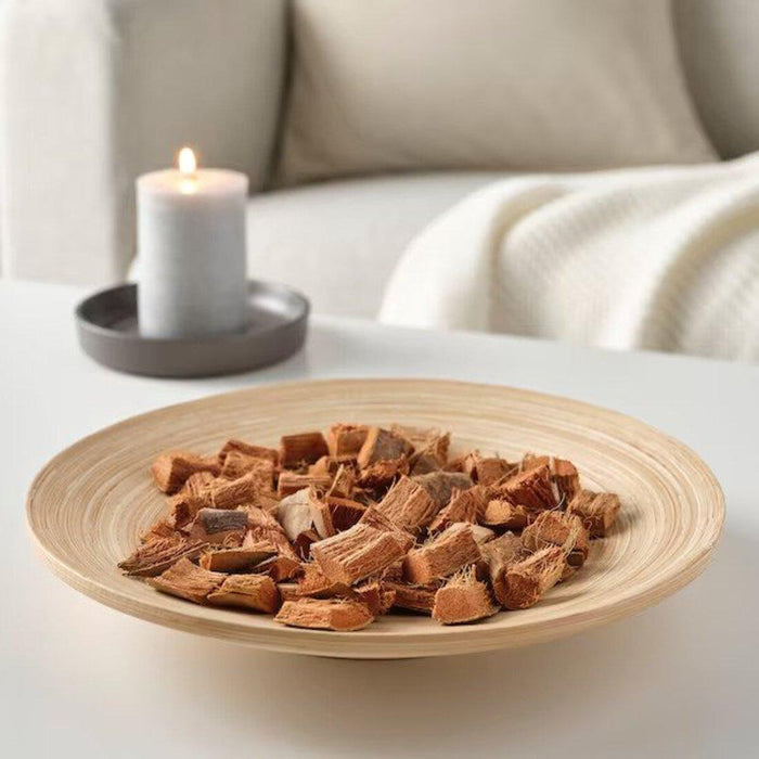 IKEA BEHJÄRTAD Potpourri, scented/Bonfire90 g with VILJESTARKVase, clear glass, 8 cm