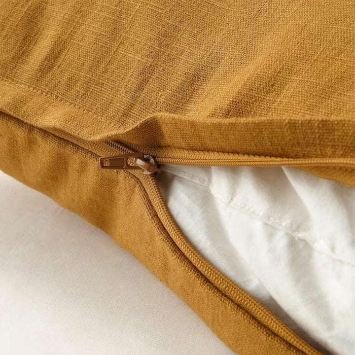 Ikea Inner Cushion pad, White/Soft, 50x50 cm with Dark Golden-Brown, 50x50 cm