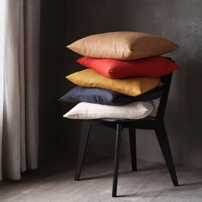 Ikea Inner Cushion pad, White/Soft, 50x50 cm with Dark Golden-Brown, 50x50 cm