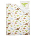 Kids' duvet cover and pillowcase set featuring colorful dinosaurs on a white background. Soft cotton fabric, perfect for a cozy and playful bedtime.70464119