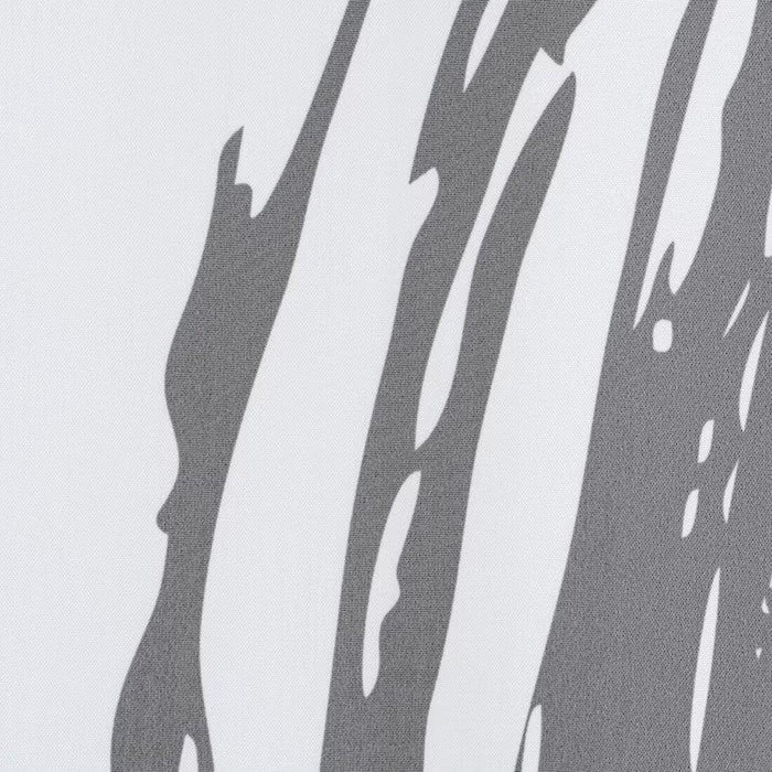 IKEA LYKTFIBBLA/VIKARN Shower curtain, white/grey, 180x200 cm with Shower curtain rod, white