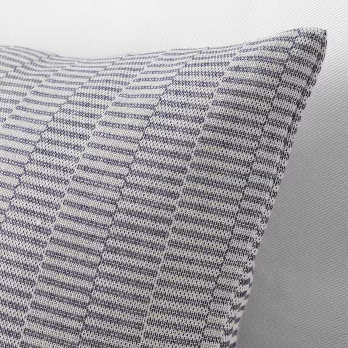 IKEA FIALISA Cushion pad, white 50x50 cm with Cushion cover, dark blue/white, 50x50 cm