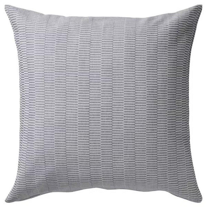 IKEA FIALISA Cushion pad, white 50x50 cm with Cushion cover, dark blue/white, 50x50 cm