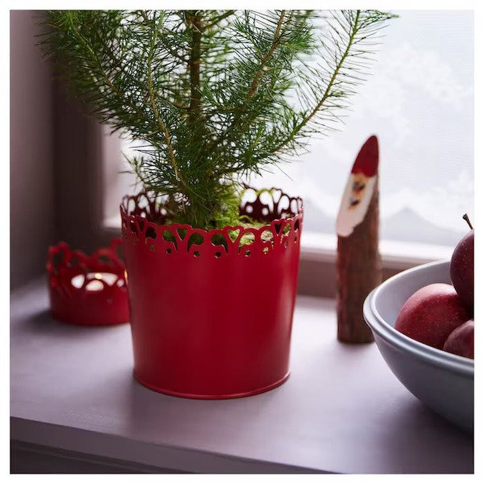 IKEA VINTERFINT Plant Pot, red, 11 cm