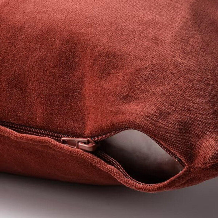 IKEA FIALISA Cushion pad, White, 50x50 cm with Cushion cover, red/brown, 50x50 cm (20x20 ")