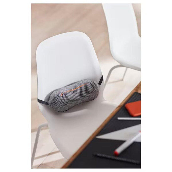 IKEA VÄRLDENS Backpack, black31x15x49 cm/26 l (12 ¼x6x19 ¼ "/7 gallon) with Neck/lumbar pillow