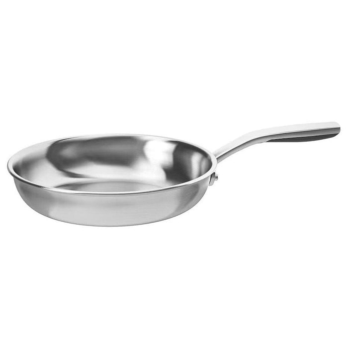 Ikea SENSUELL Frying pan, stainless steel/grey, 24 cm with  LÄMPLIG Trivet, stainless steel, 50x28 cm.