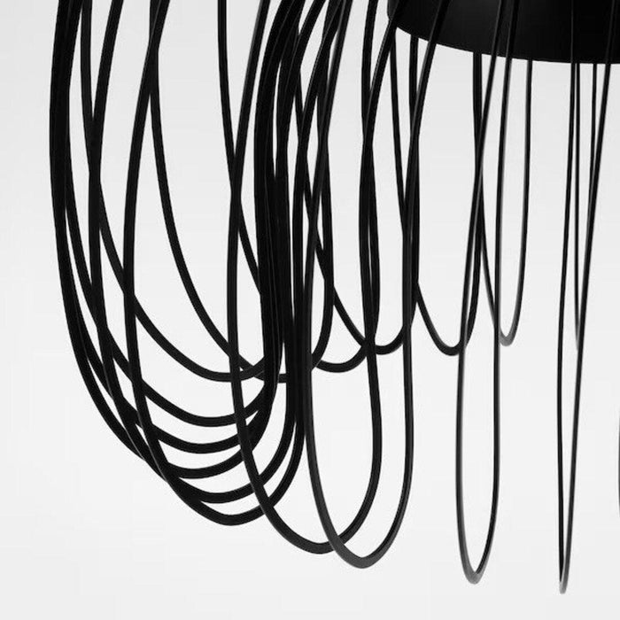 IKEA  KALLFRONT Pendant lamp shade, black52 cm with Pendant lamp shade, black, 32 cm