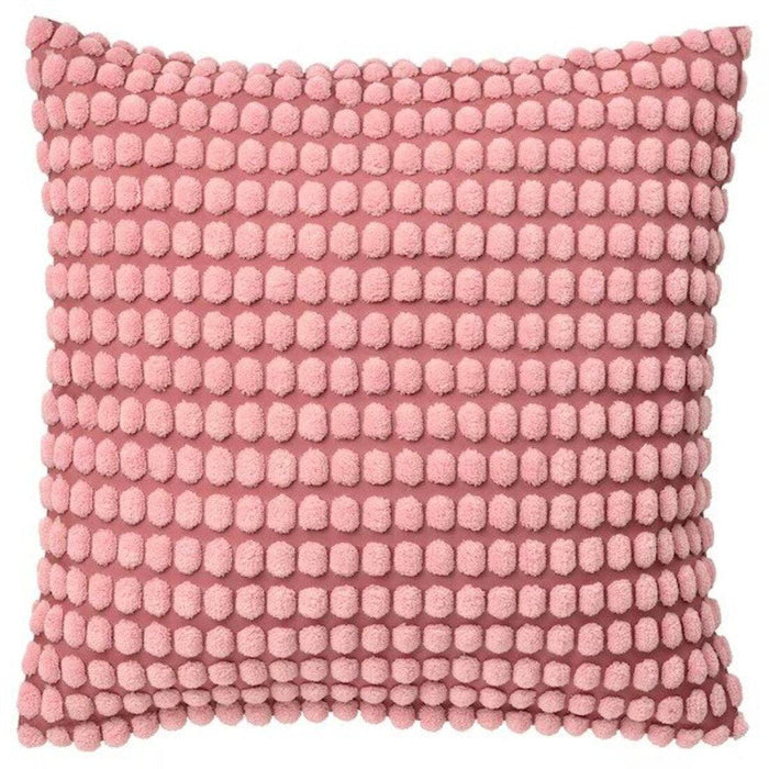 IKEA FIALISA Cushion pad, White, 50x50 cm with Cushion Cover, Light Pink, 50x50 cm